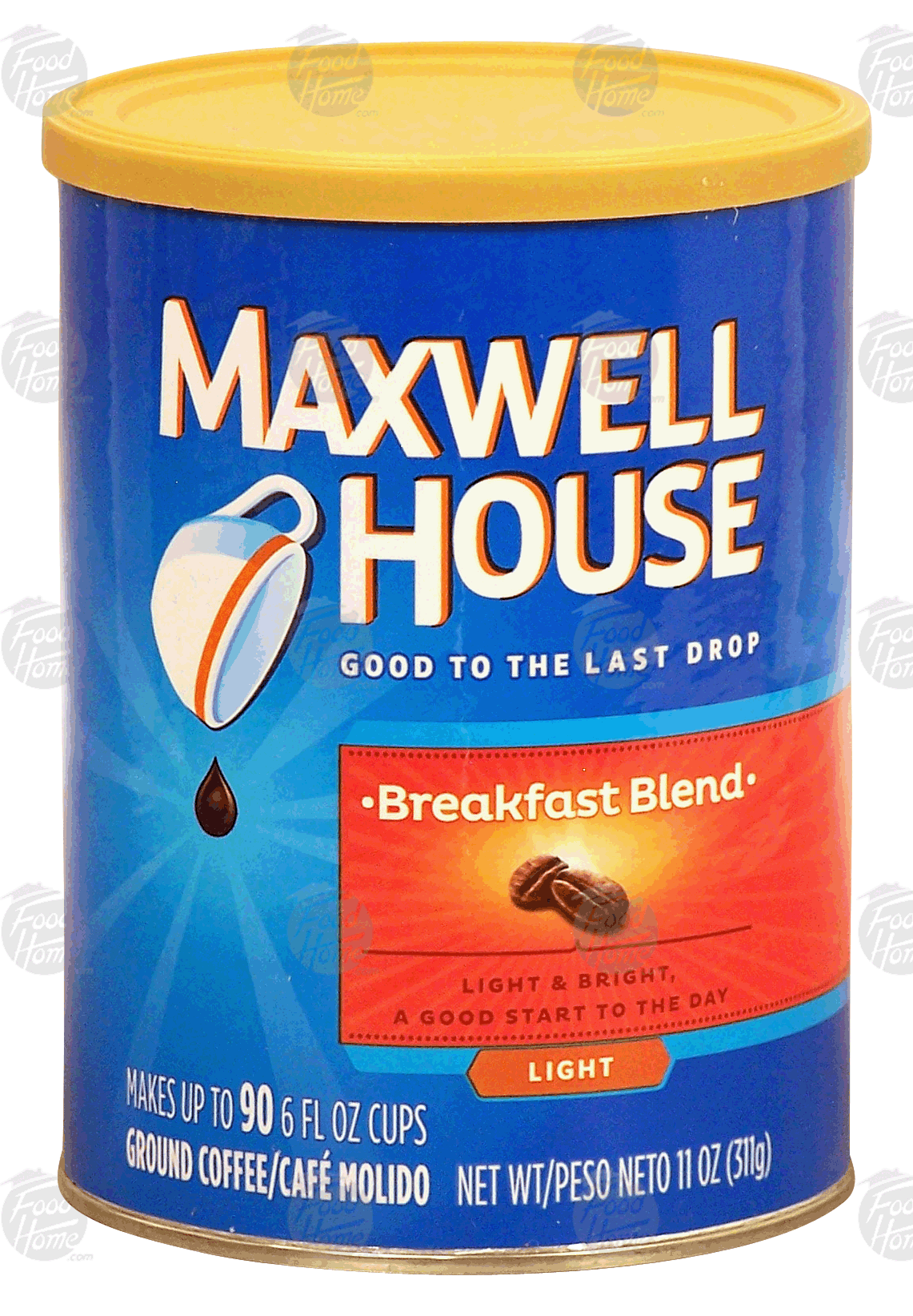 Maxwell House Breakfast Blend light roast ground coffee, makes up to 90 6-fl. oz. cups Full-Size Picture